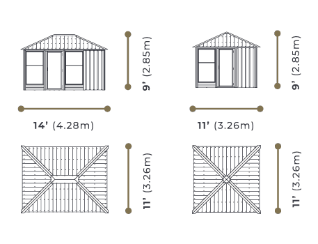 Visscher Hudson Fully Enclosed Gazebo – 11x14 – view 7