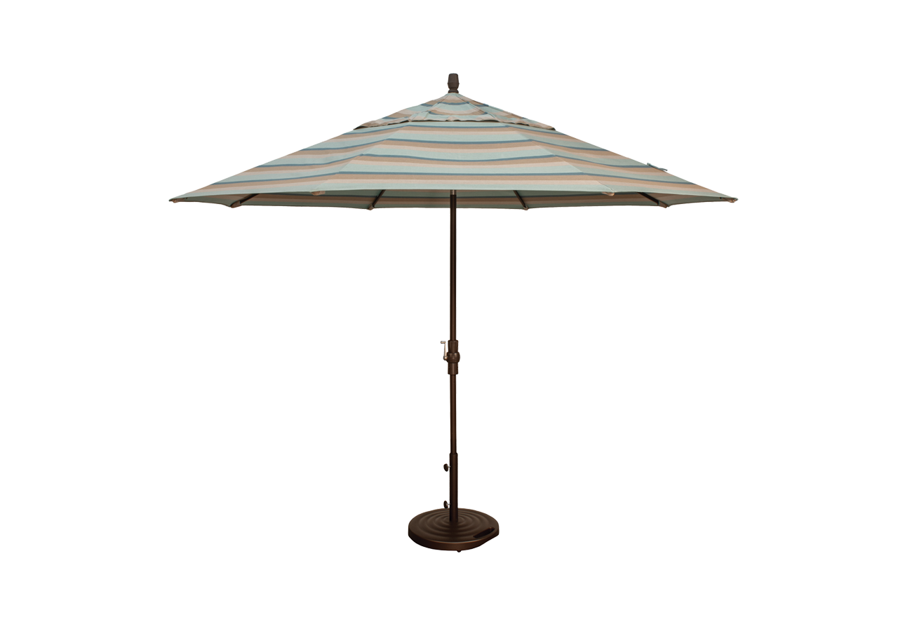9' SWV Collar Tilt Market Sunbrella® Umbrella – Black/Cast Ash
