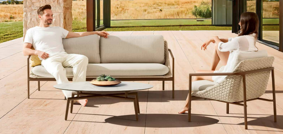 ENJOY lounge set - Sofa & 2 club chairs - By Couture Jardin