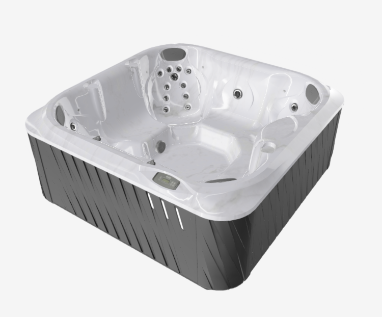 FLOOR MODEL - 2025 Jacuzzi J225 - Charcoal / Platinum W/ Active Oxygen