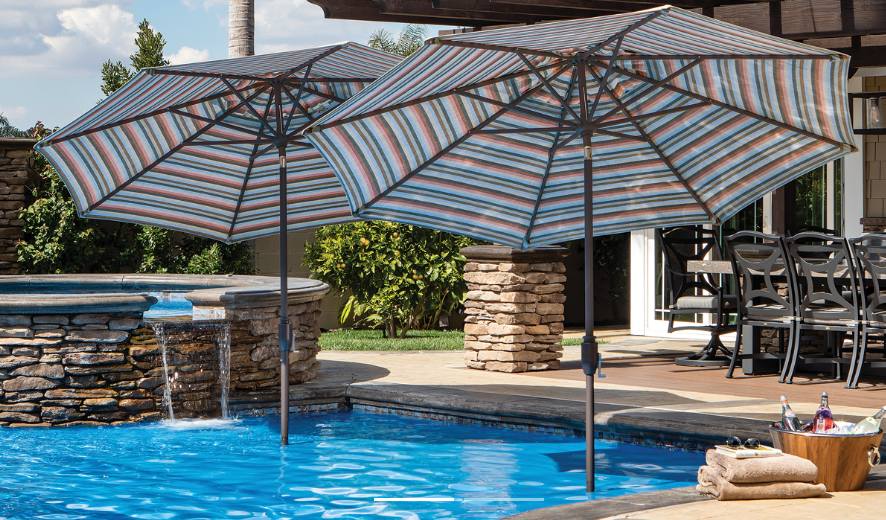 Treasure Garden - 7.5 Push Glide Tilt - black/cast slate Sunbrella(A)