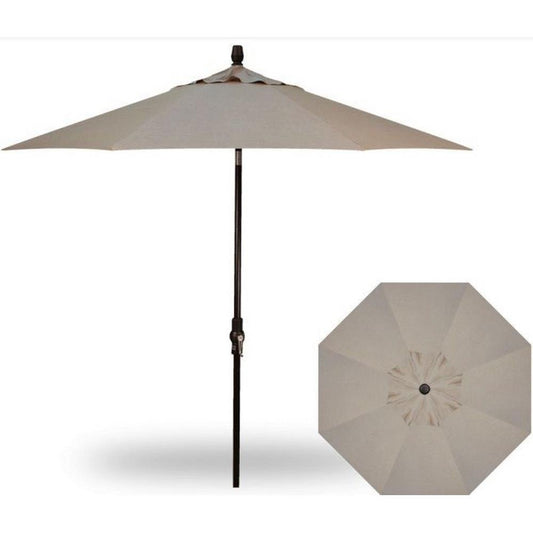 Treasure Garden - 9' Octagon - Collar Tilt - black/cast ash (A) Sunbrella®