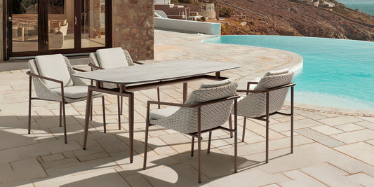 ENJOY dining set - Dining table & 4 dining chairs - By Couture Jardin