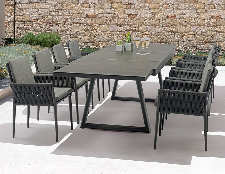 Together Extension Dining Set – Anthracite (10-Seater)