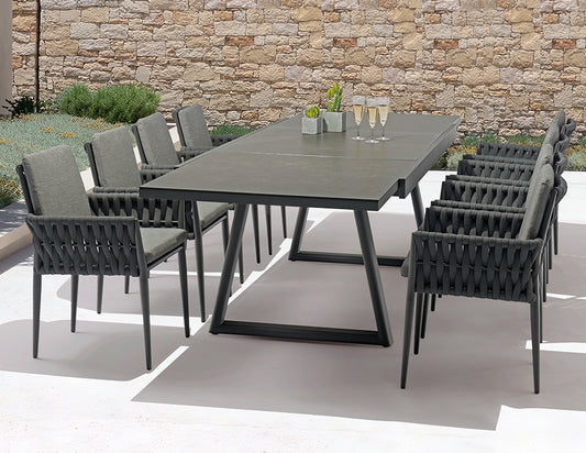 Together Extension Dining Set – Anthracite (10-Seater)