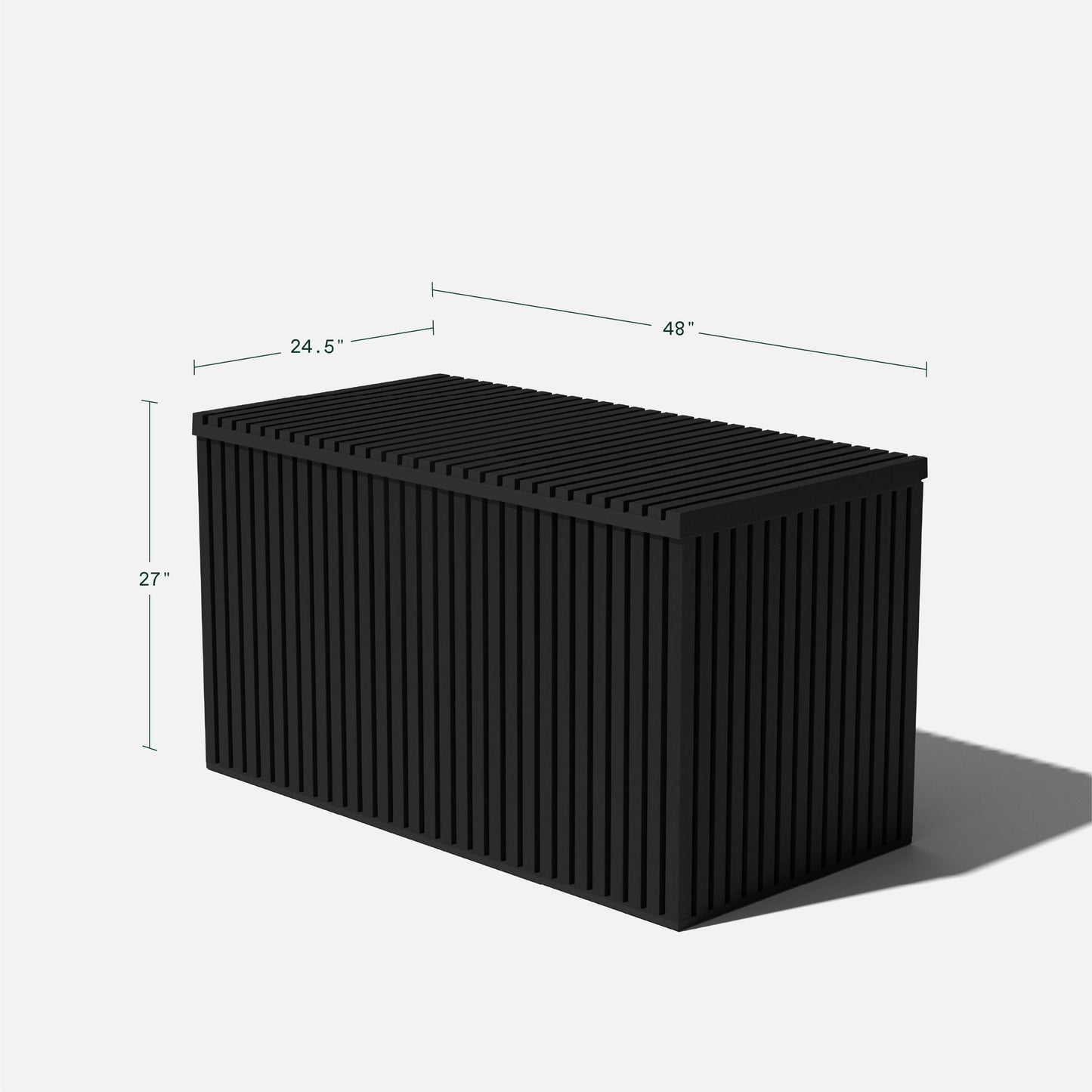 Veradek Everything Box - Black - Dimensions