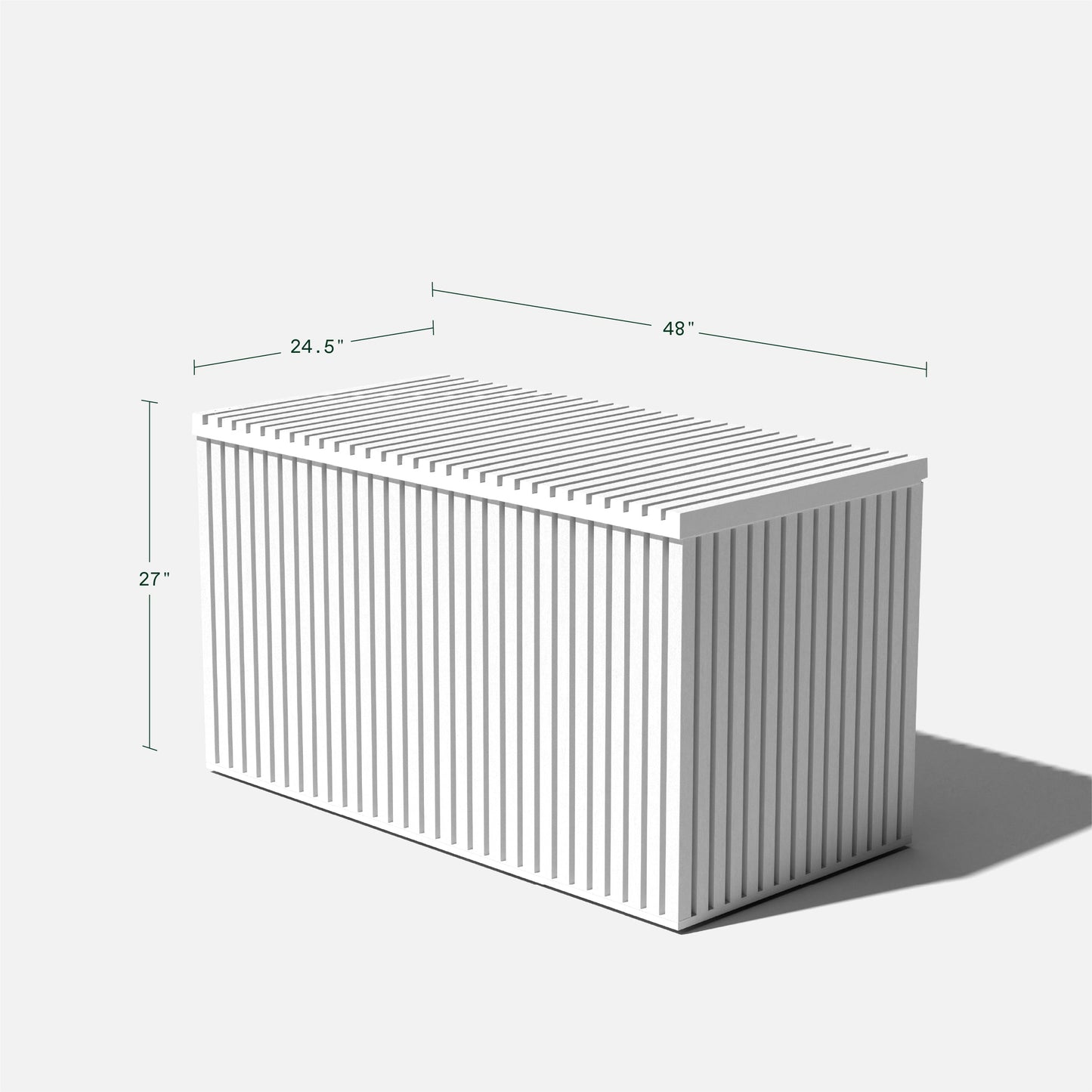 Veradek Everything Box - White - Dimensions