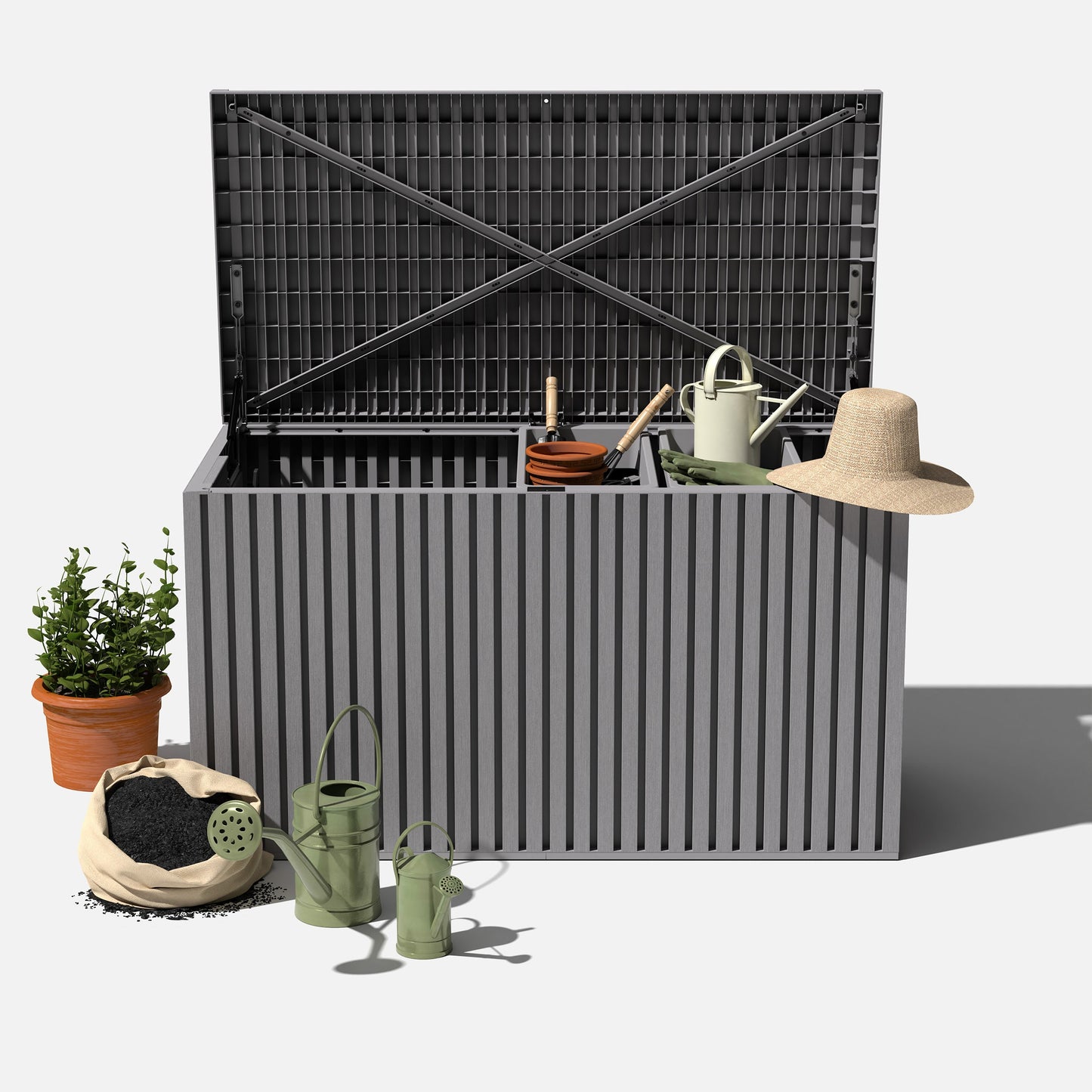 Veradek Everything Box - Grey - Front View 2